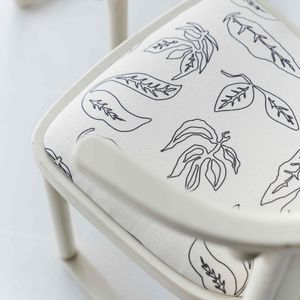 tissu d'ameublement / pour rideaux / à motif nature / en lin