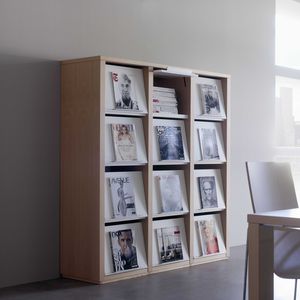 étagère murale / modulable / porte-revues / contemporaine