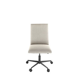 chaise de bureau contemporaine / à roulettes / empilable / tapissée