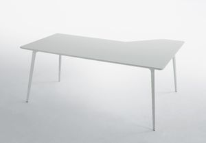 bureau en MDF / en aluminium / contemporain / pour salle d'attente