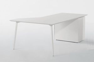 bureau en MDF / en aluminium / contemporain / pour salle d'attente