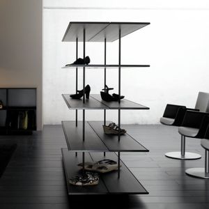 étagère modulable / contemporaine / en acier / en aluminium extrudé