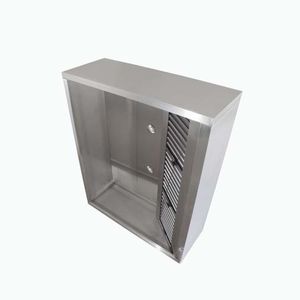 hotte de cuisine murale / avec éclairage intégré / professionnelle
