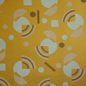 tissu d'ameublement / pour rideaux / à motif géométrique / en viscose