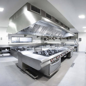 cuisine professionnelle en métal