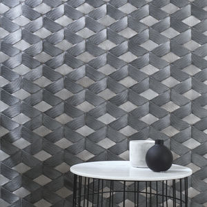 mosaïque d'intérieur / murale / en métal / brillante