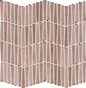 mosaïque d'intérieur / murale / en aluminium / rectangulaire