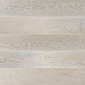 parquet contrecollé / collé / en chêne / brossé