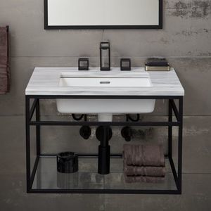 console pour lavabo en métal 1