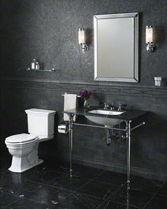 console pour lavabo en métal