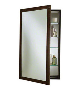 armoire de toilette à miroir contemporaine