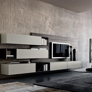 ensemble TV mural contemporain 1