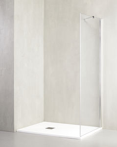 paroi de douche fixe / d'angle / en verre / résidentielle
