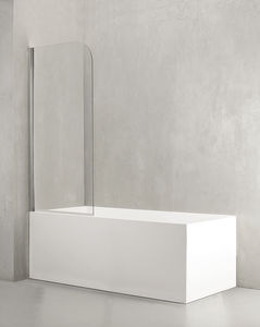 pare-baignoire fixe / en verre trempé