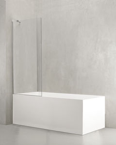pare-baignoire fixe / en verre trempé