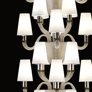 lustre design original / en verre soufflé / en verre de Murano / à LED
