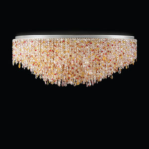 lustre contemporain / en cristal / à LED / fait main
