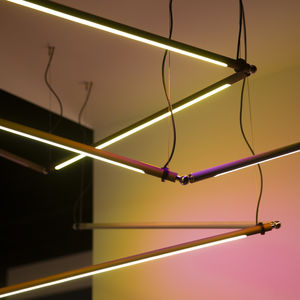 luminaire suspendu / à LED / linéaire / en aluminium anodisé