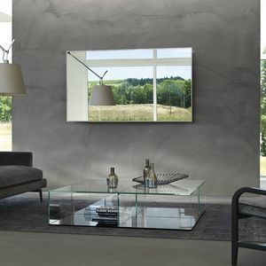 miroir TV mural