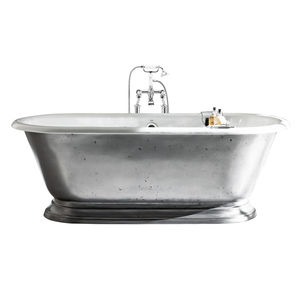 baignoire à poser / ovale / en fonte