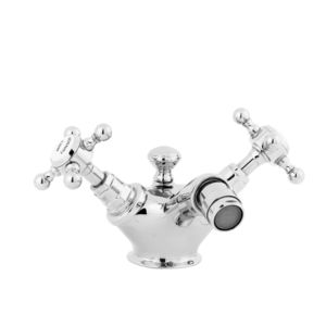 mélangeur pour bidet / à poser / en métal chromé / de salle de bain