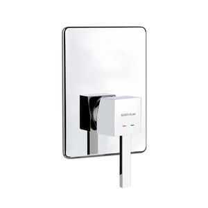 mitigeur de douche / à encastrer / en métal chromé / en acier