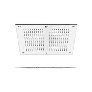 pommeau de douche encastrable au plafond / rectangulaire / avec éclairage intégré / avec chromothérapie