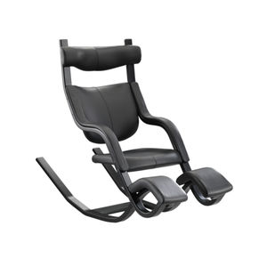 chaise contemporaine / tapissée / avec accoudoirs / à bascule