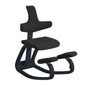 chaise de travail en tissu / tapissée / ergonomique assis-genoux