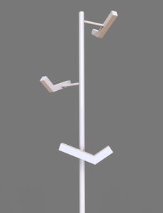 porte-manteau sur pied / design minimaliste / en acier / professionnel