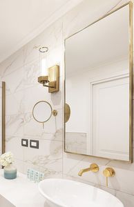 miroir de salle de bain suspendu