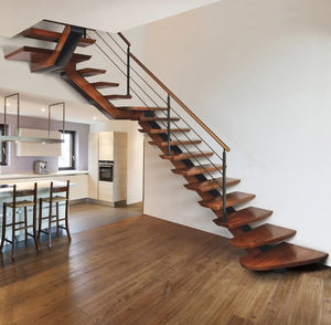 escalier quart tournant