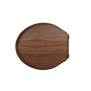 lunette de toilettes en noyer