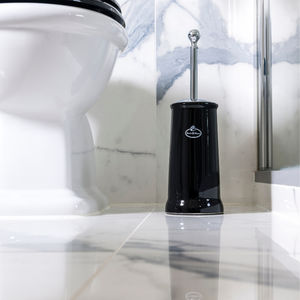 brosse de toilettes en métal chromé 1