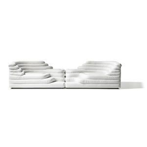 canapé modulable / design original / en cuir / 2 places