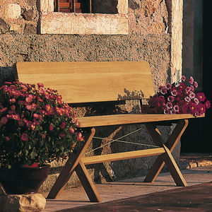banc de jardin contemporain