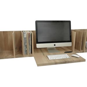 bureau en bois / contemporain / mural