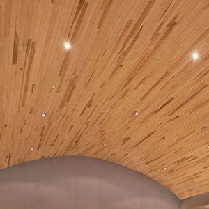 faux-plafond en bois massif