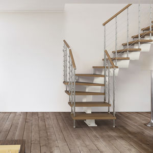 escalier quart tournant