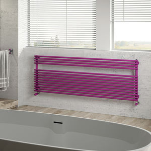 sèche-serviettes à eau chaude / en acier / contemporain / de salle de bain