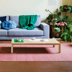 table basse contemporaine / en bois / en céramique / rectangulaire