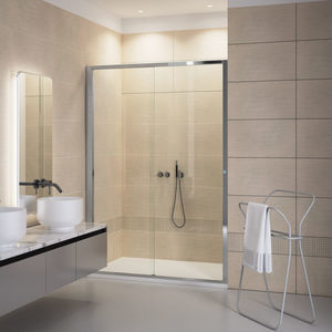 cabine de douche en inox
