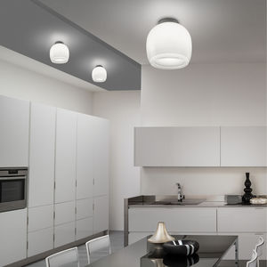 plafonnier contemporain / rond / en cristal / à LED