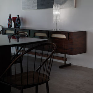 lampe de table / contemporaine / en métal / en verre