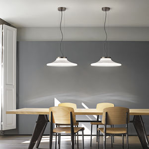 suspension / contemporaine / en verre / à LED
