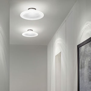 plafonnier contemporain / rond / en verre / à LED