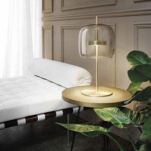 lampe de table / contemporaine / en verre soufflé / à LED