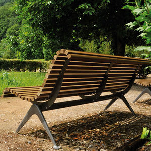 banc de jardin contemporain