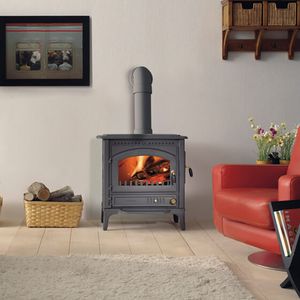poêle à bois / en fonte / traditionnel / 9 kW
