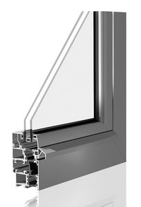 profilé pour fenêtre en aluminium
